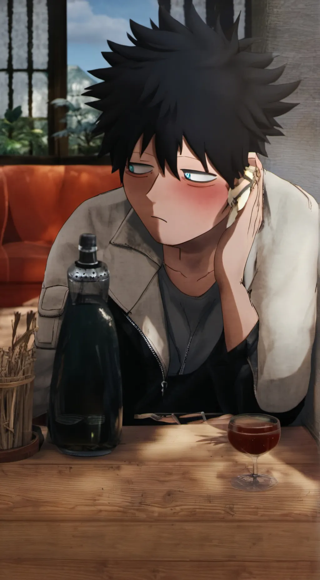 ai character: Dabi background