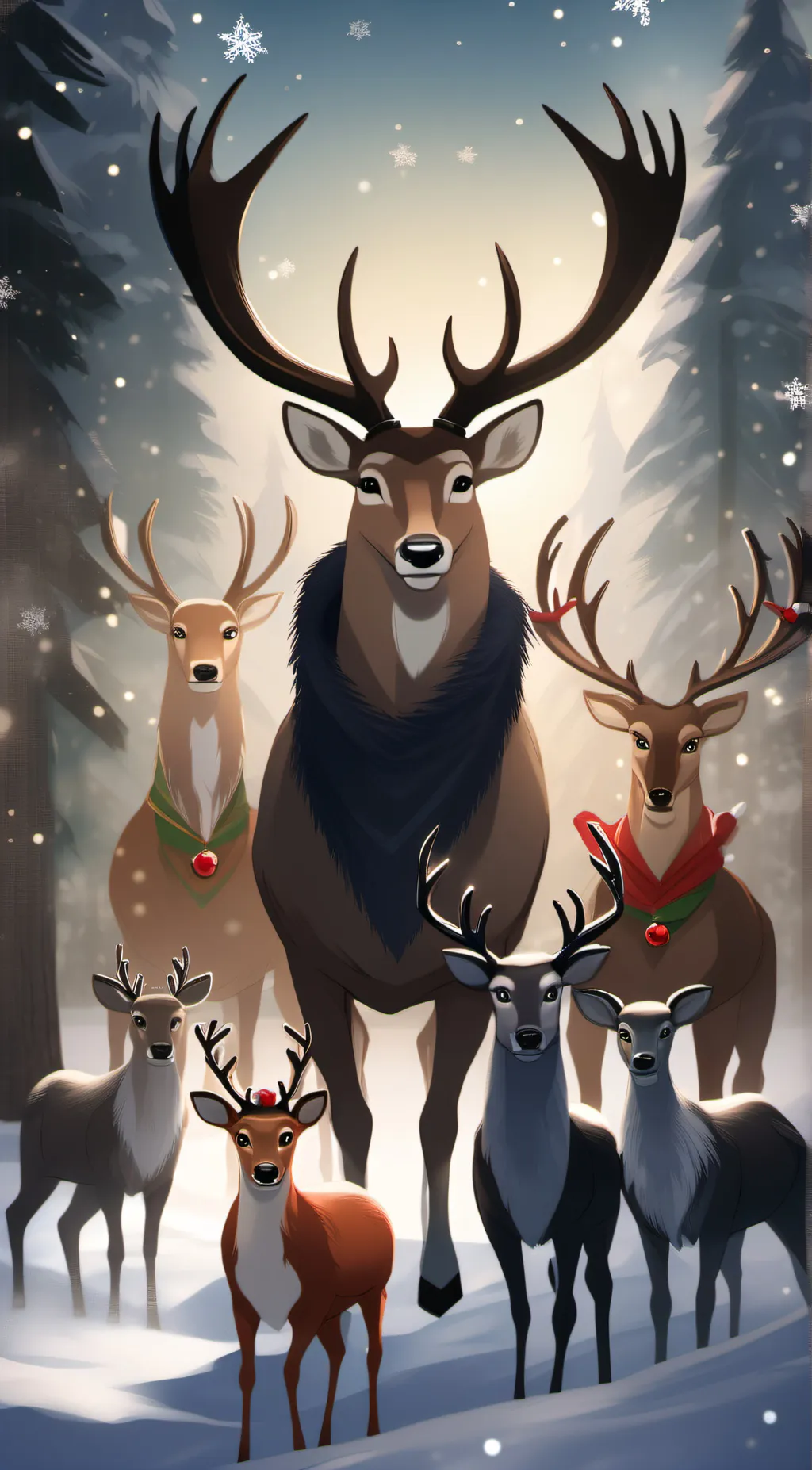 ai character: the deer background