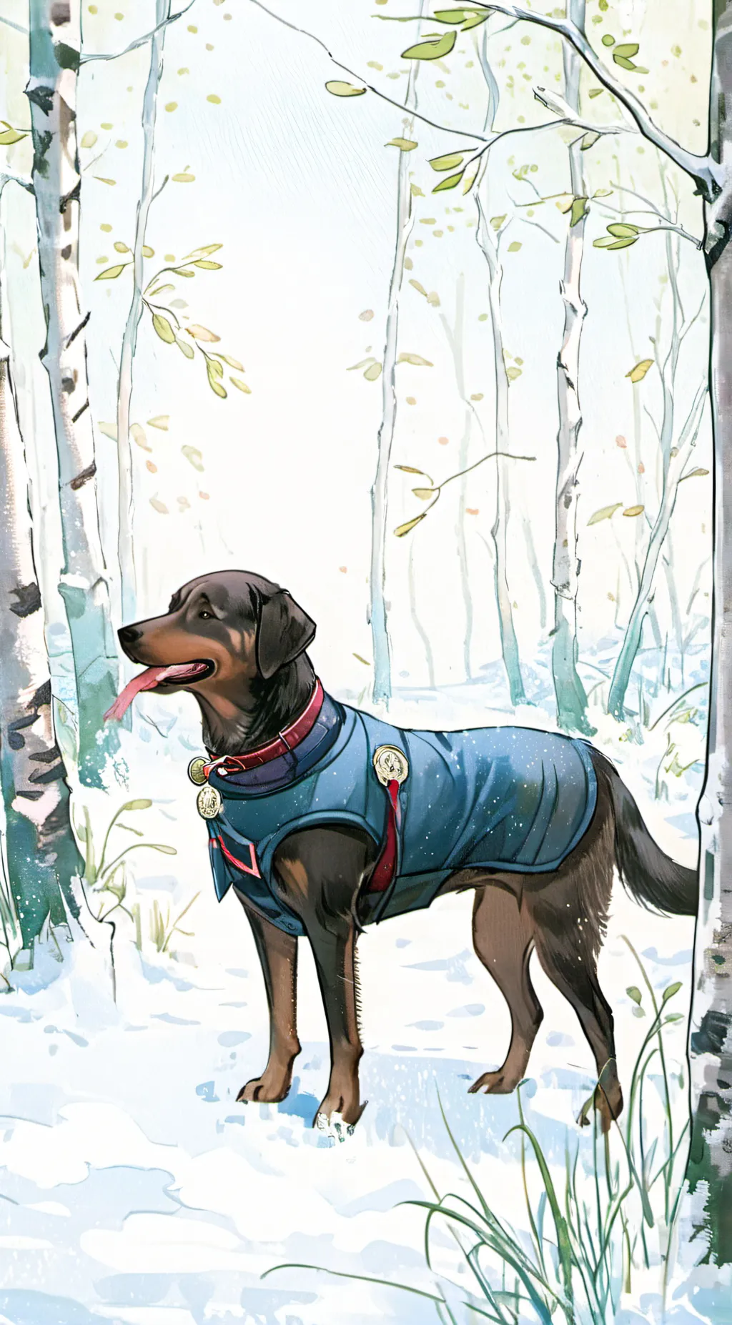 ai character: doggy background