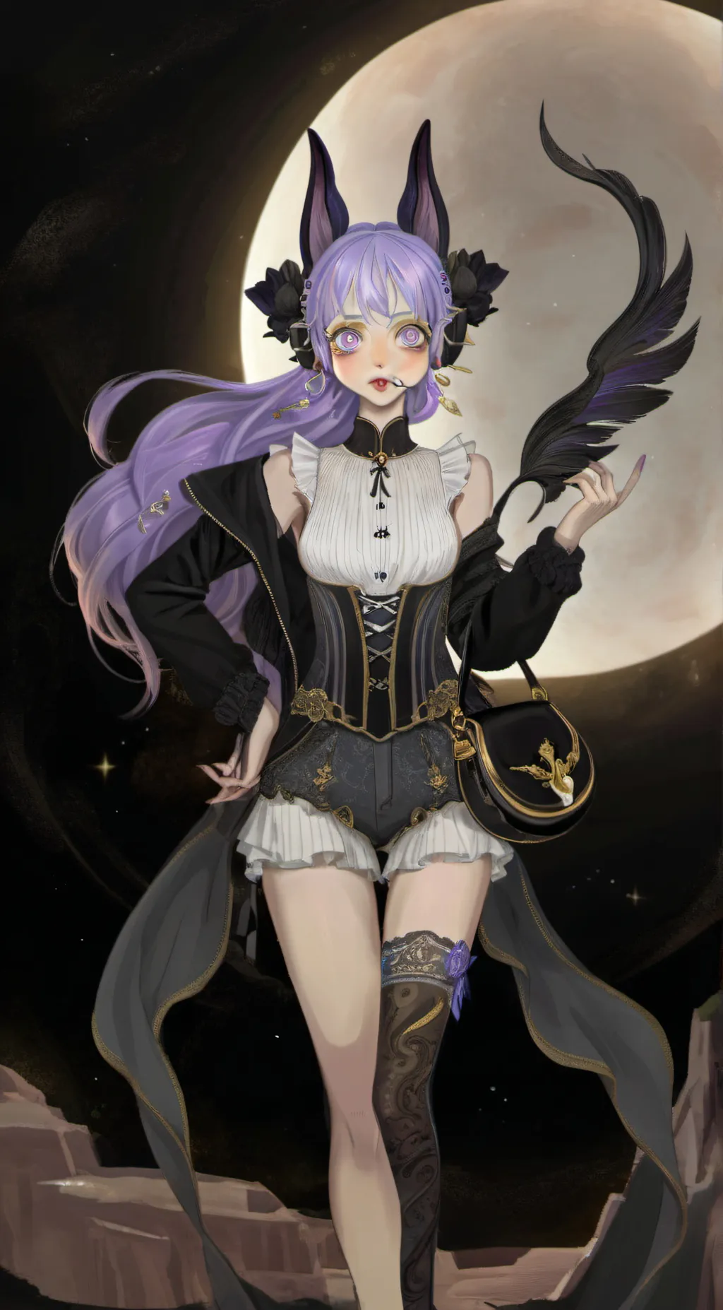 ai character: Dark Rabbit Sophie background