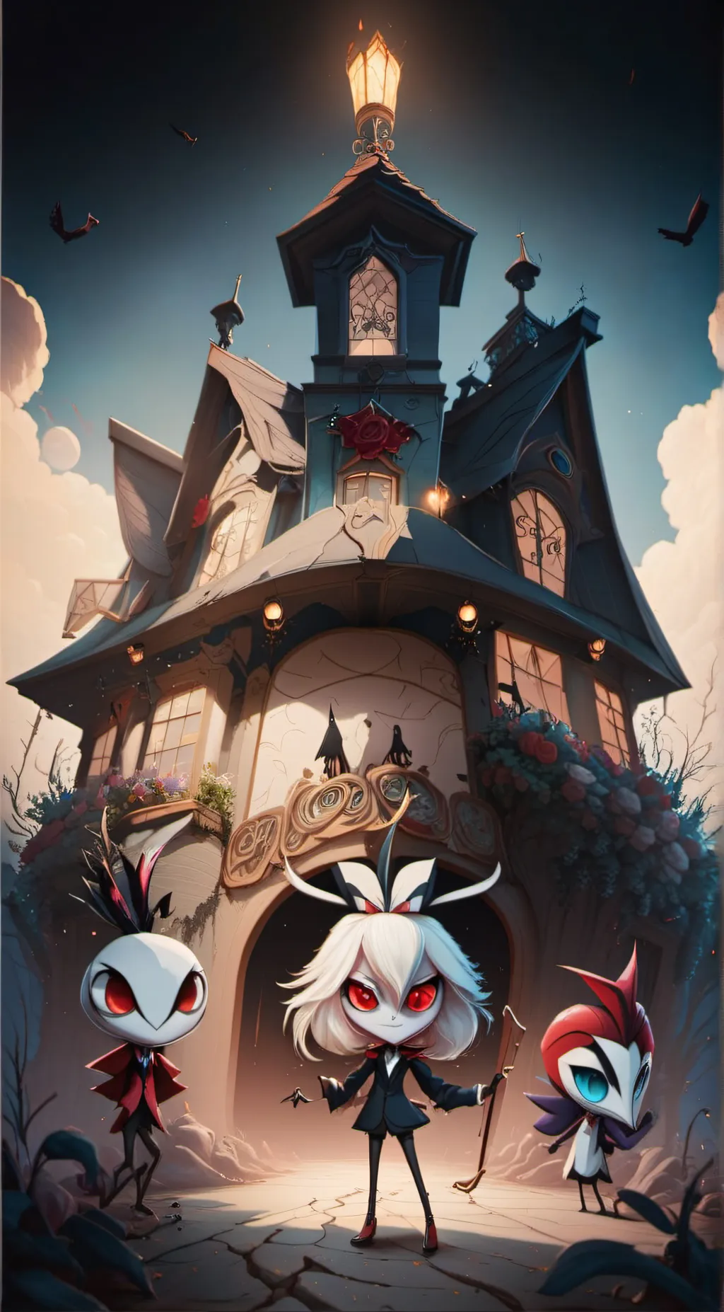 ai character: Hazbin Hotel background