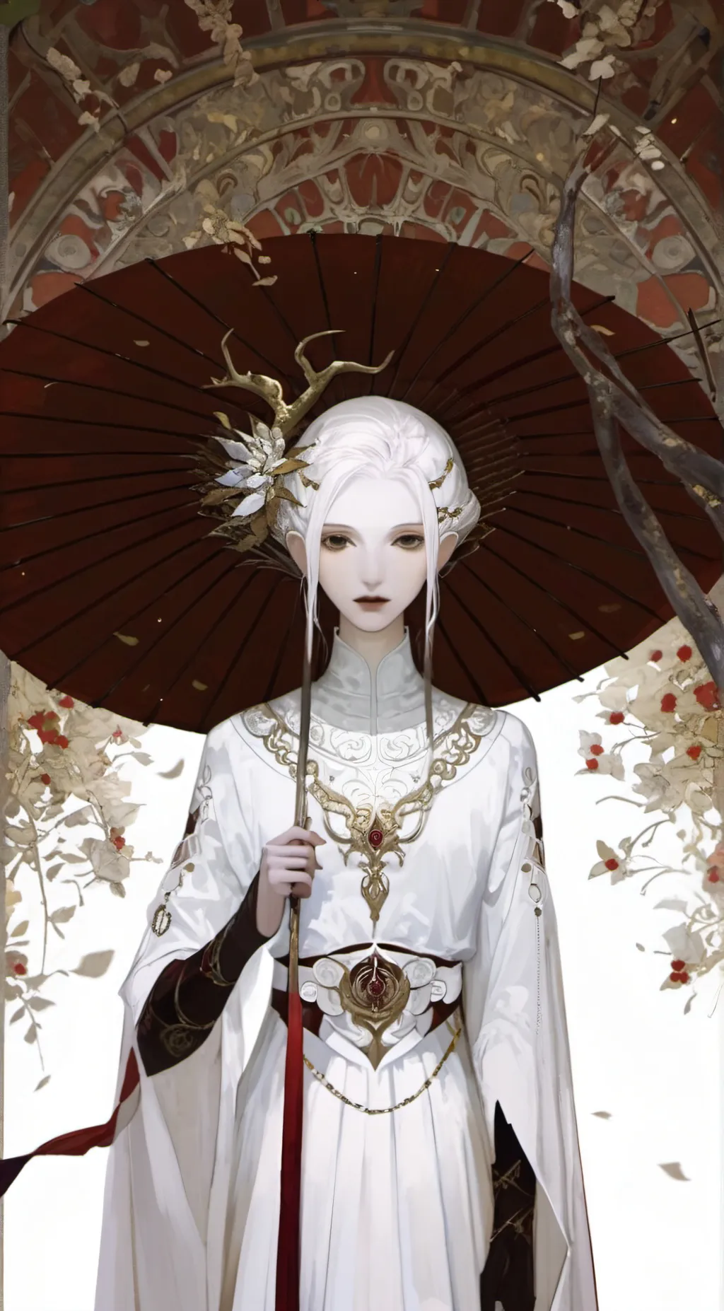 ai character: Ivory maiden background