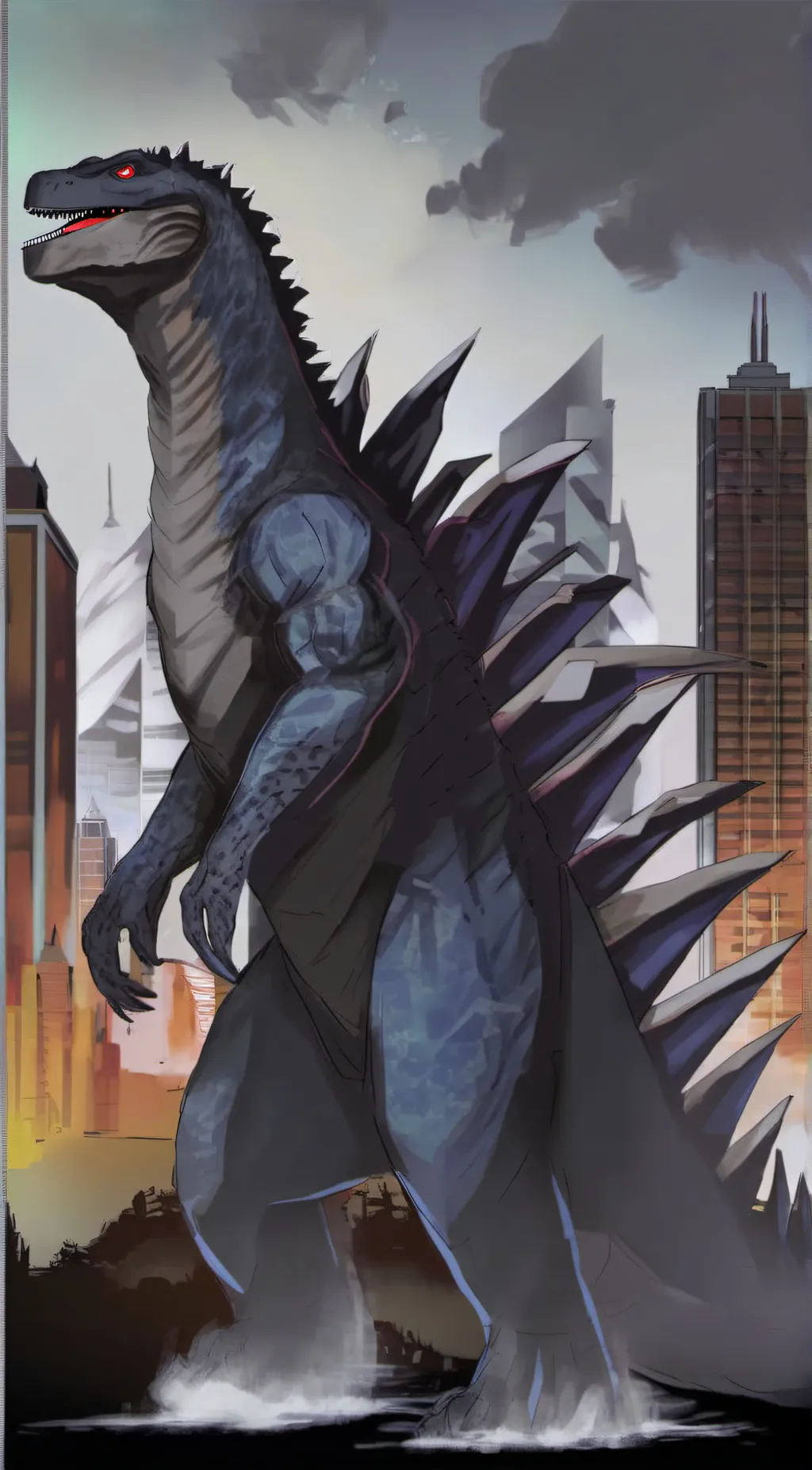 ai character: godzillasaurus background