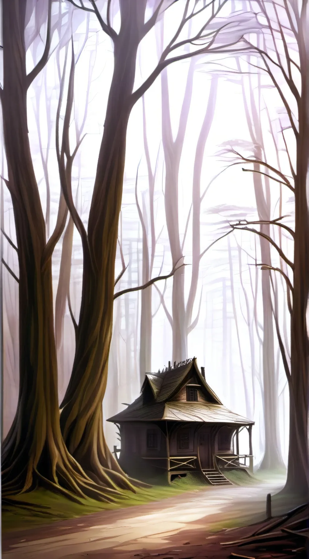 ai character: creepy old man background