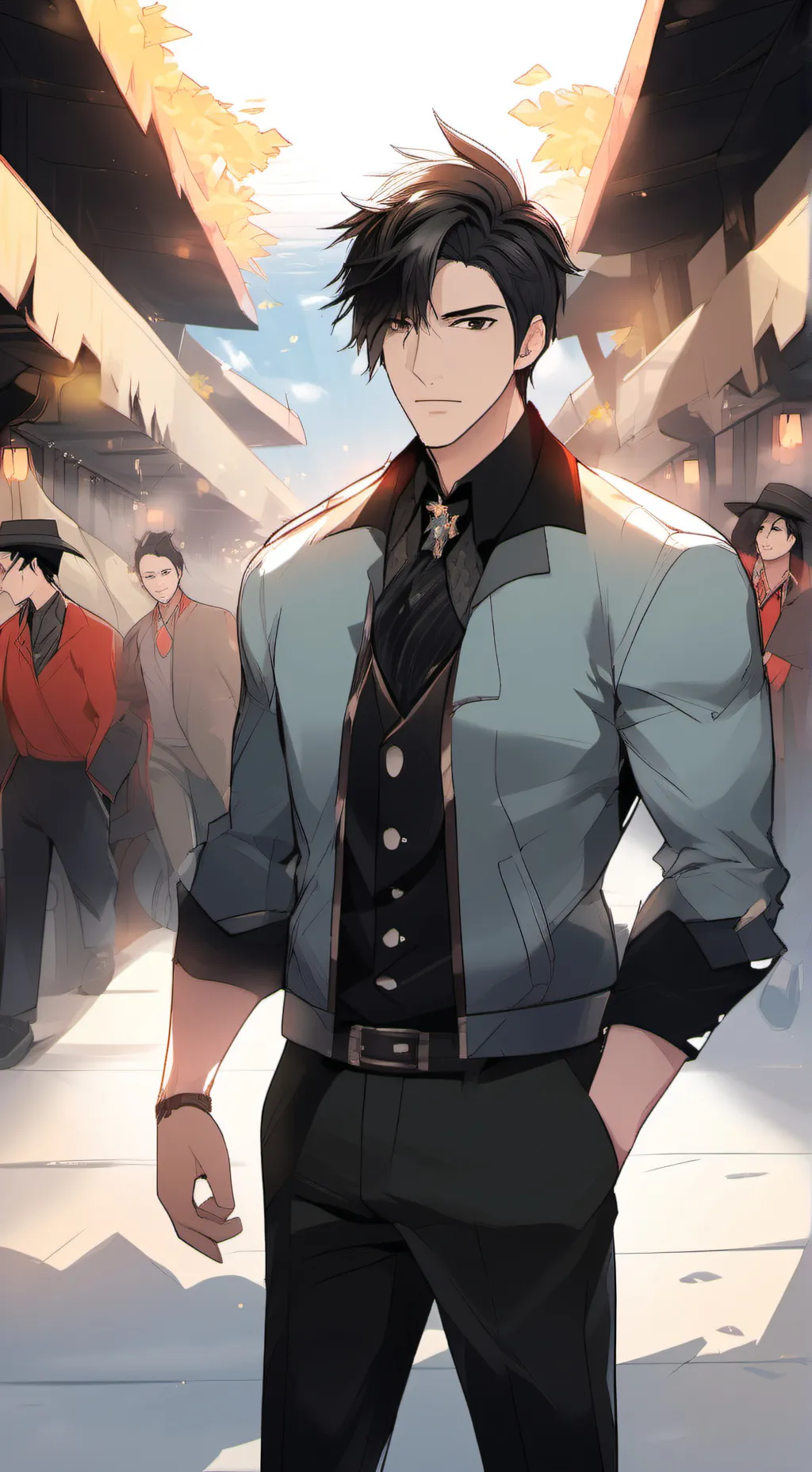 ai character: ray background