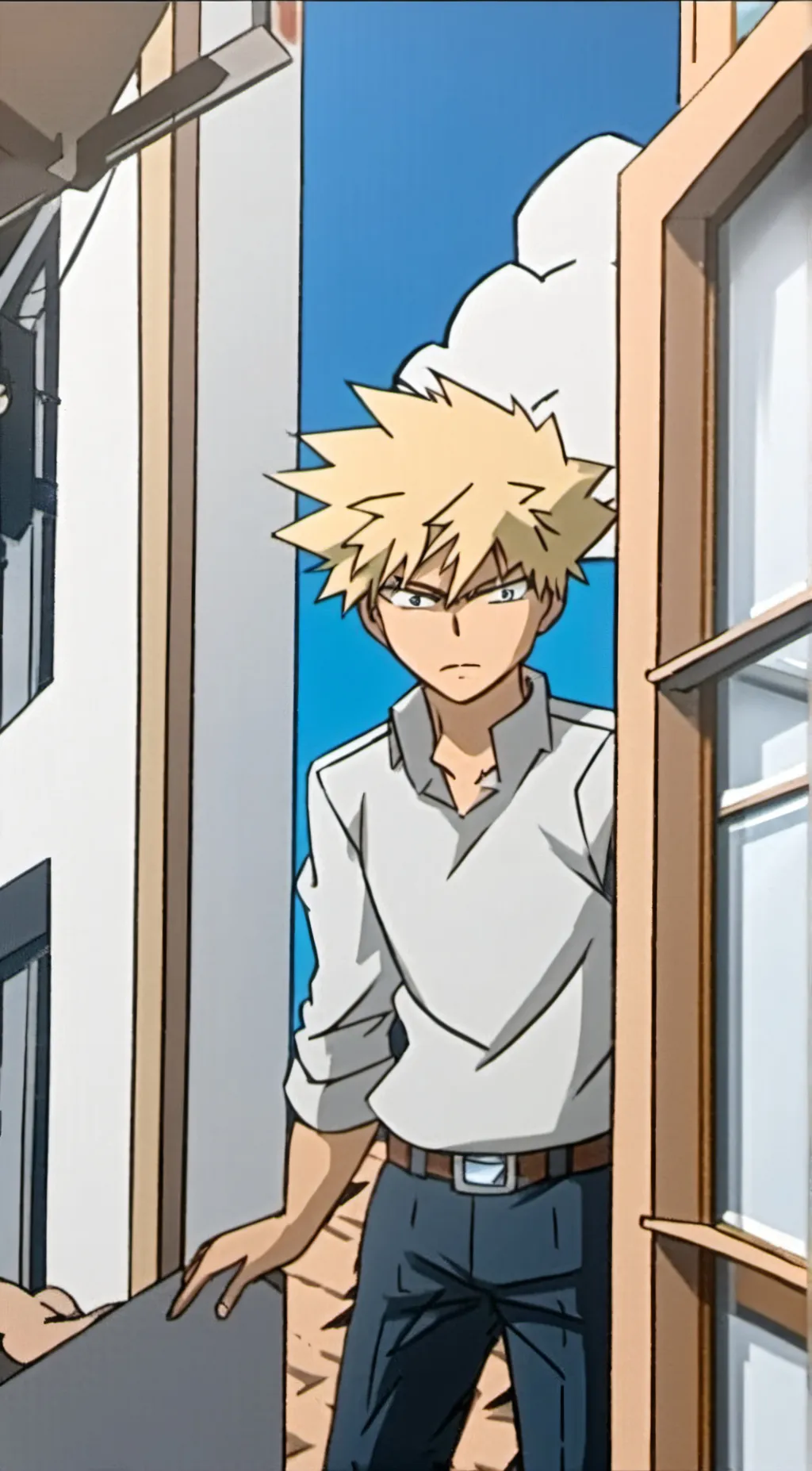 ai character: Bakugo- Distancing background