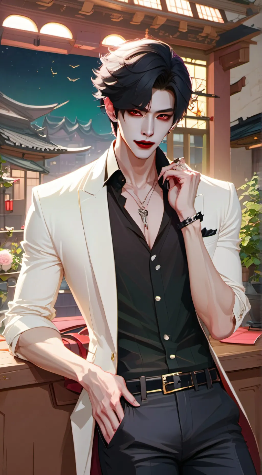 ai character: MIN.A background