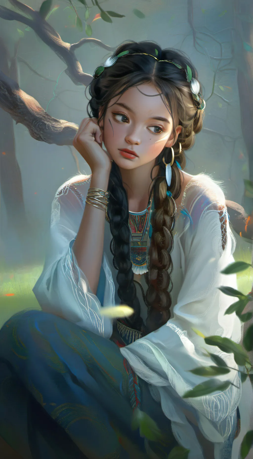 ai character: Cymruu background