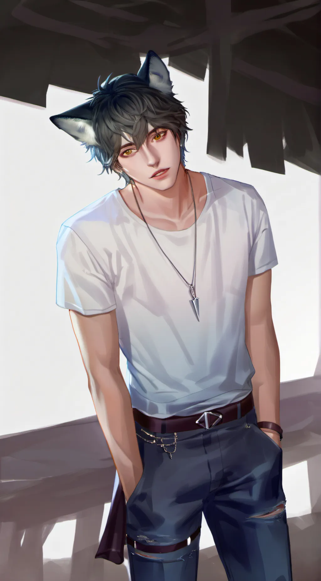 ai character: Aaron  background