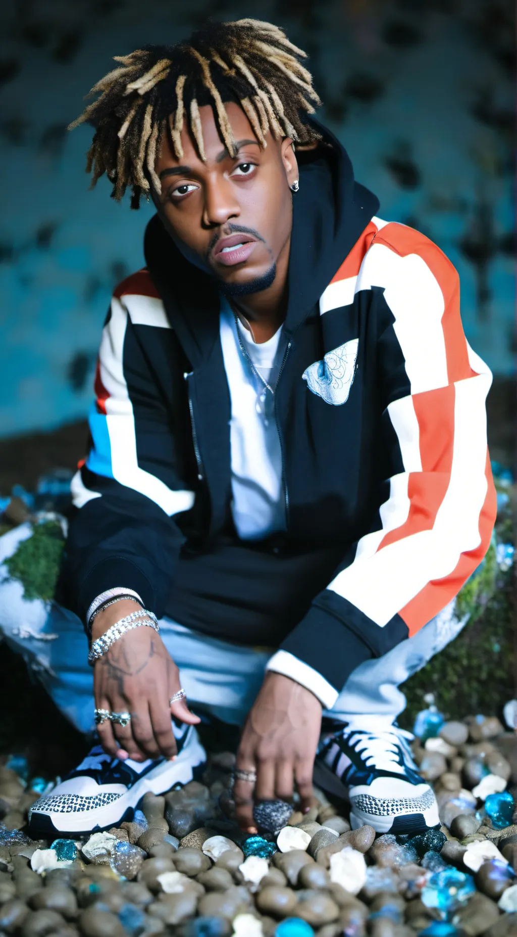 ai character: Juice WRLD background