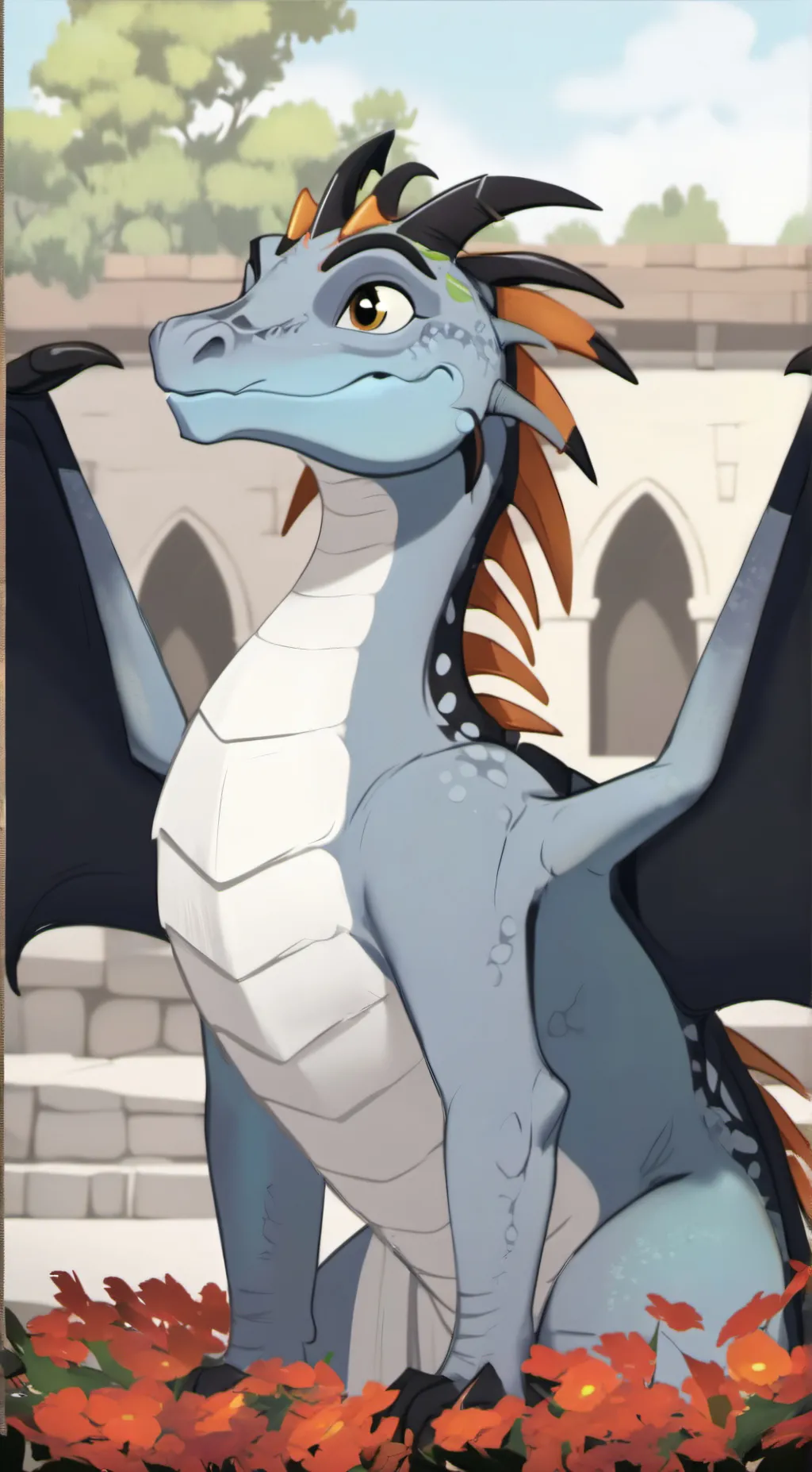 ai character: Lucky background