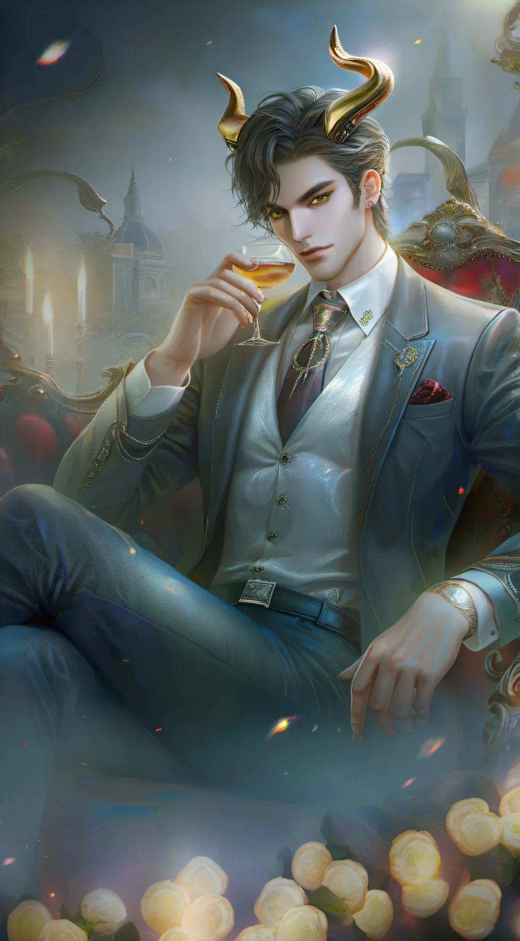 ai character: demon background