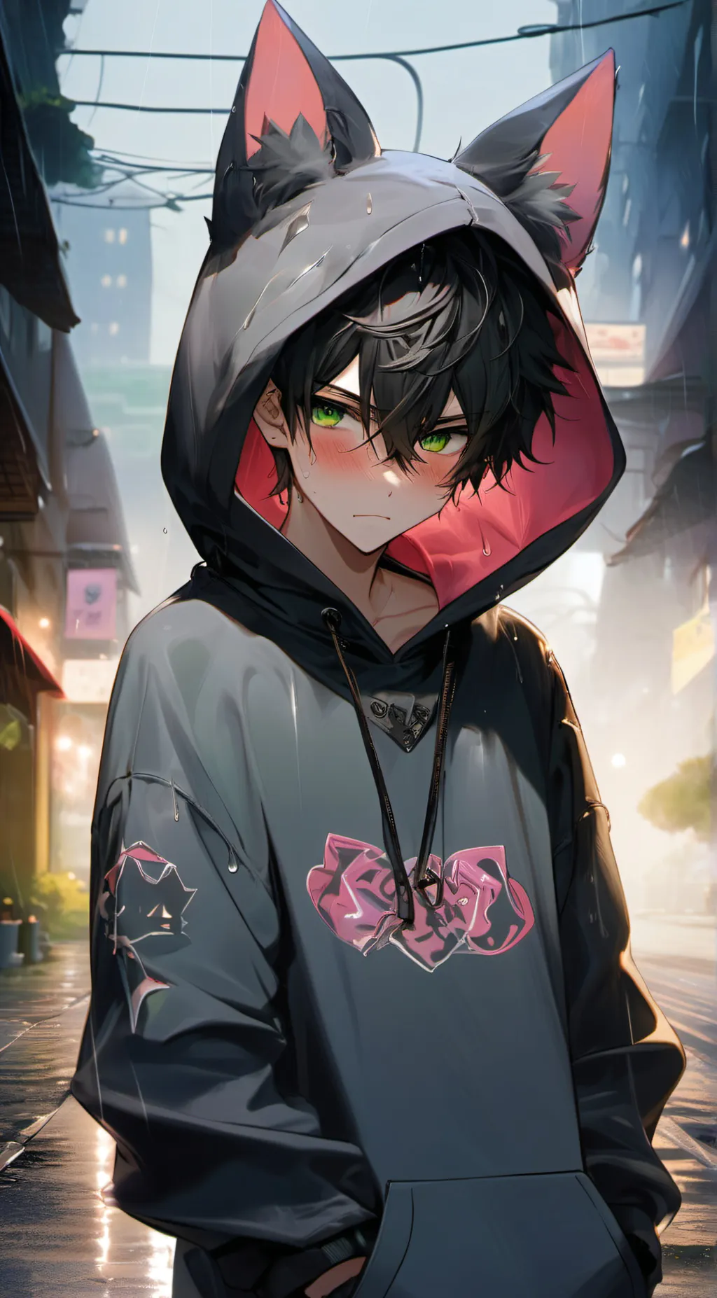 ai character: Ashy 💜  background