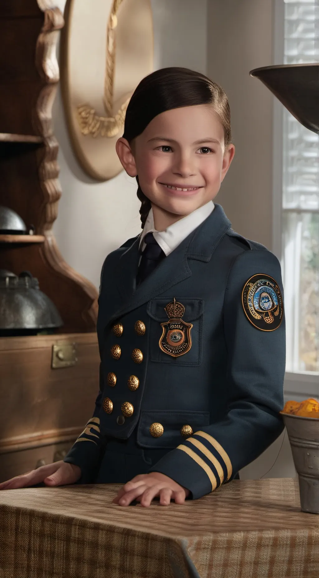 ai character: Olive background