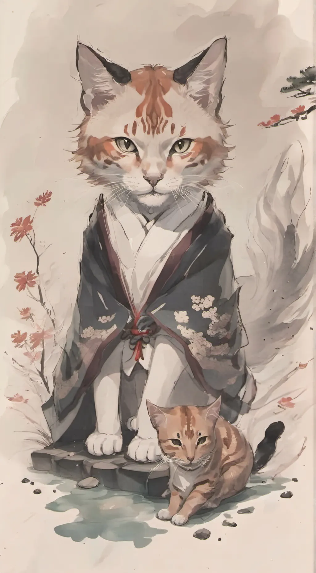 ai character: sushi background