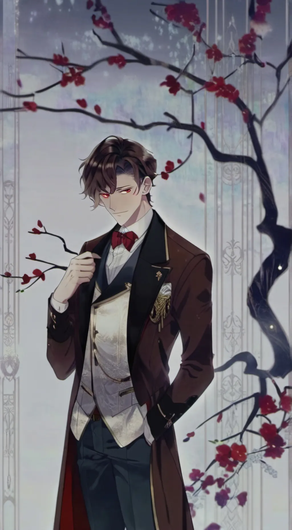 ai character: Amber background