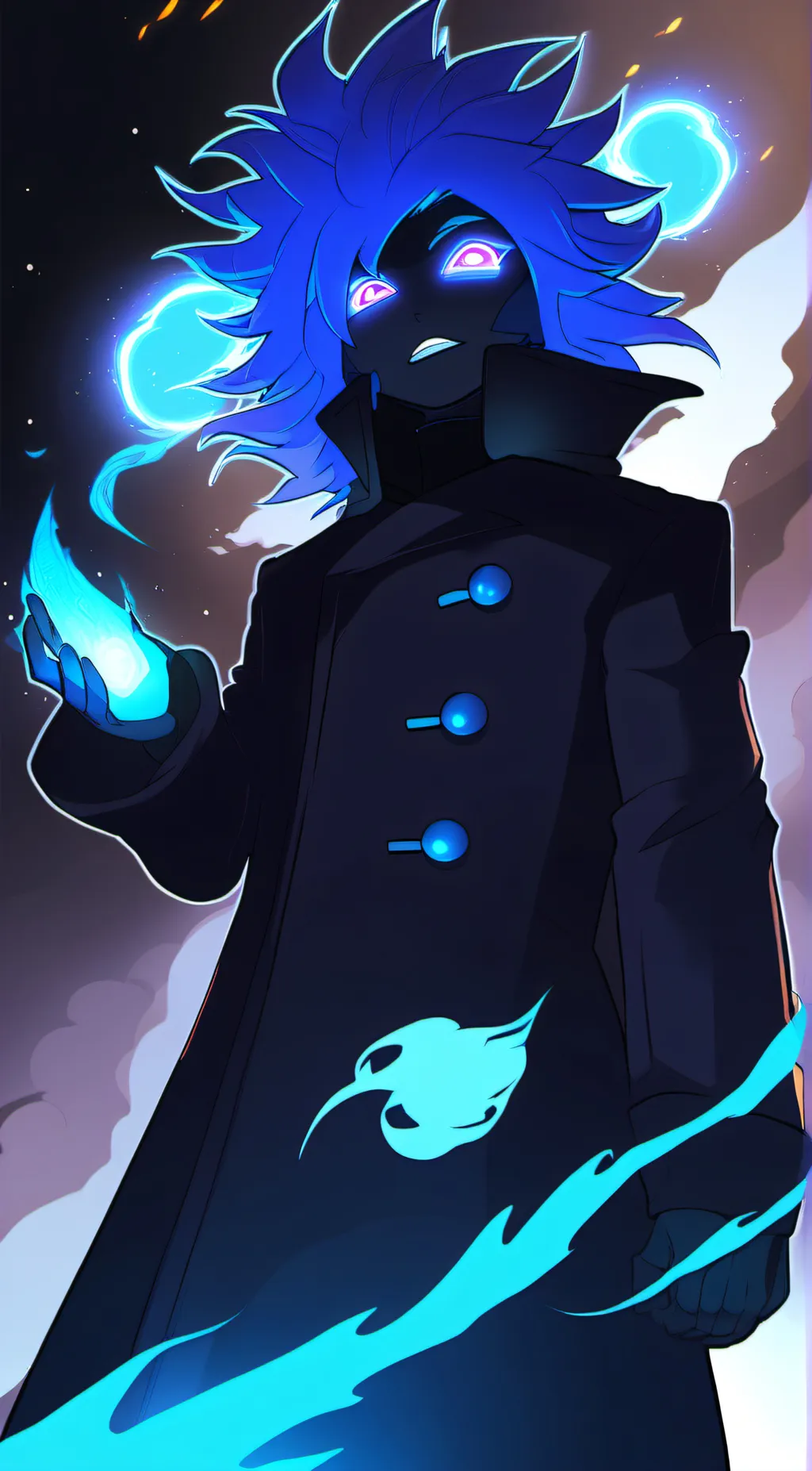 ai character: Giltch background