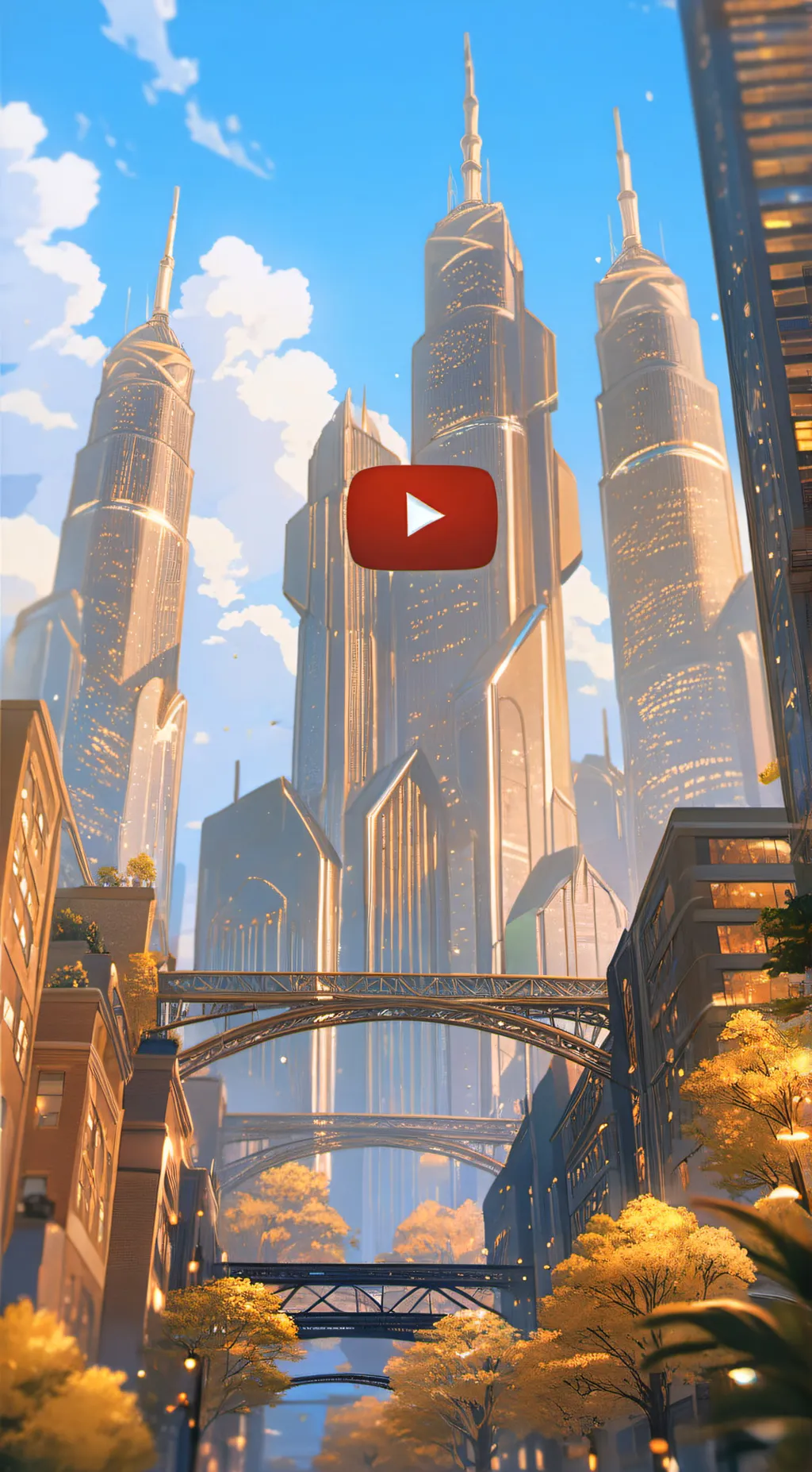 ai character: YouTube City background