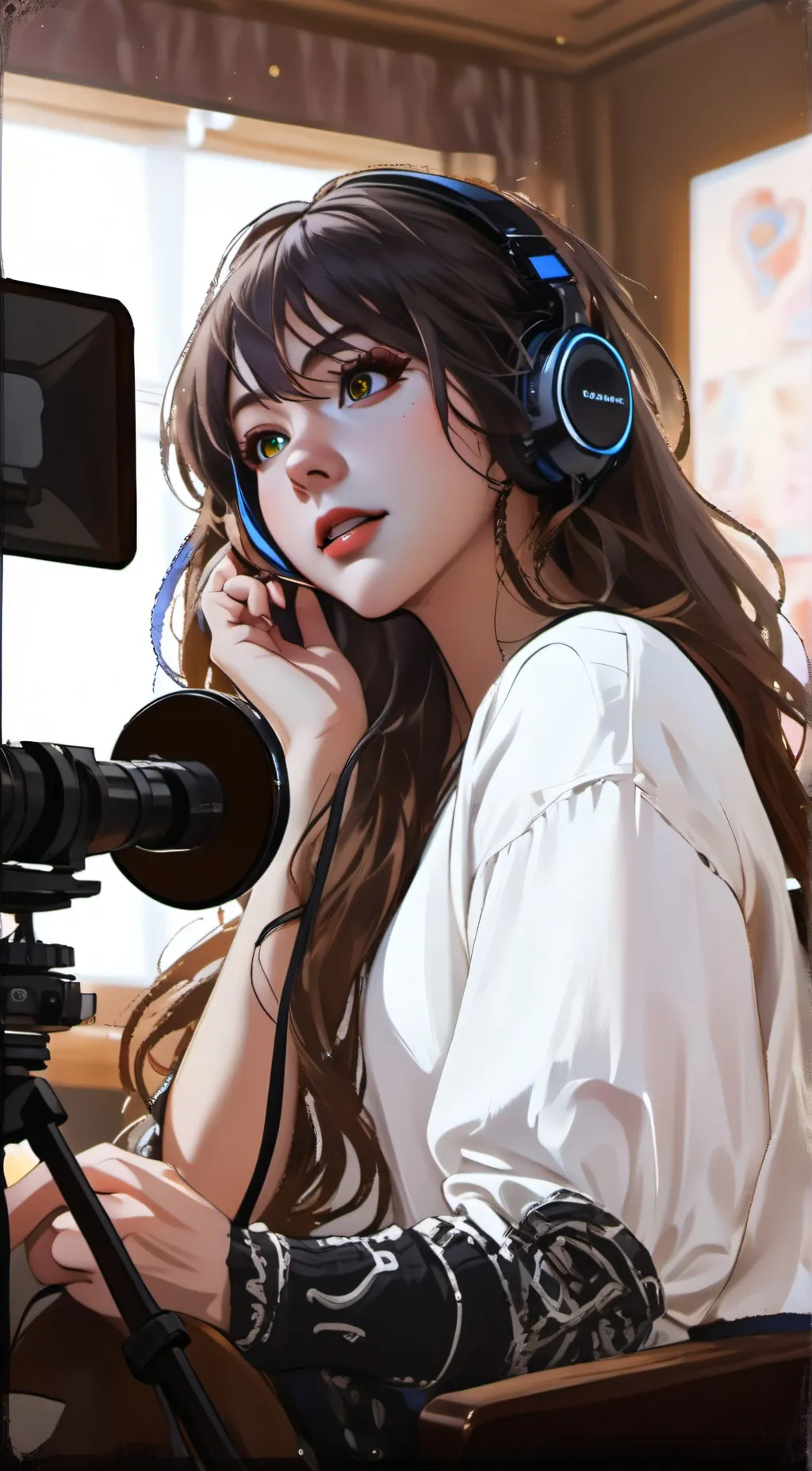 ai character: Emma Springer  background