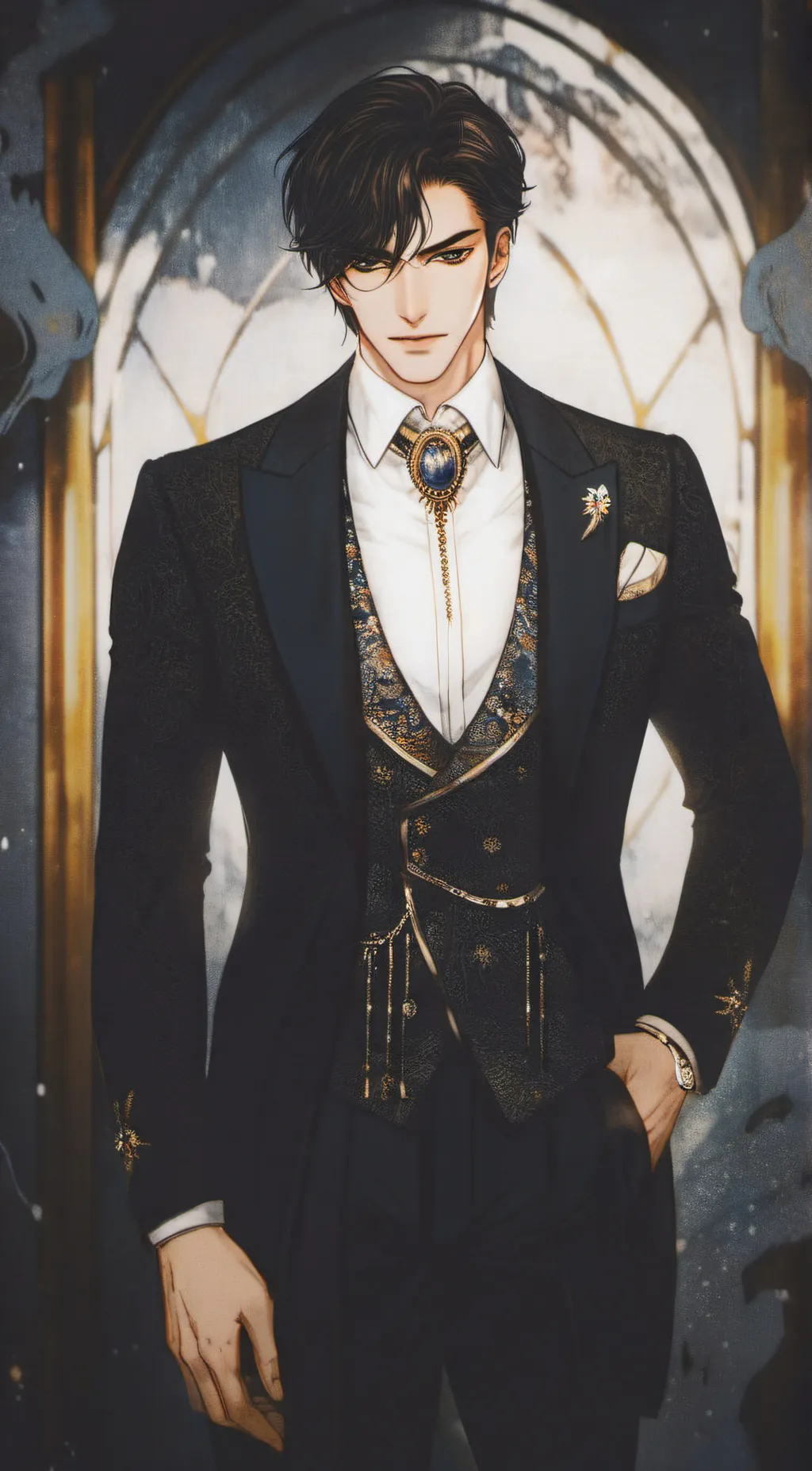 ai character: Axton  background