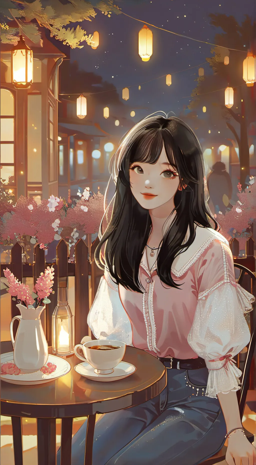 ai character: 강나비 background