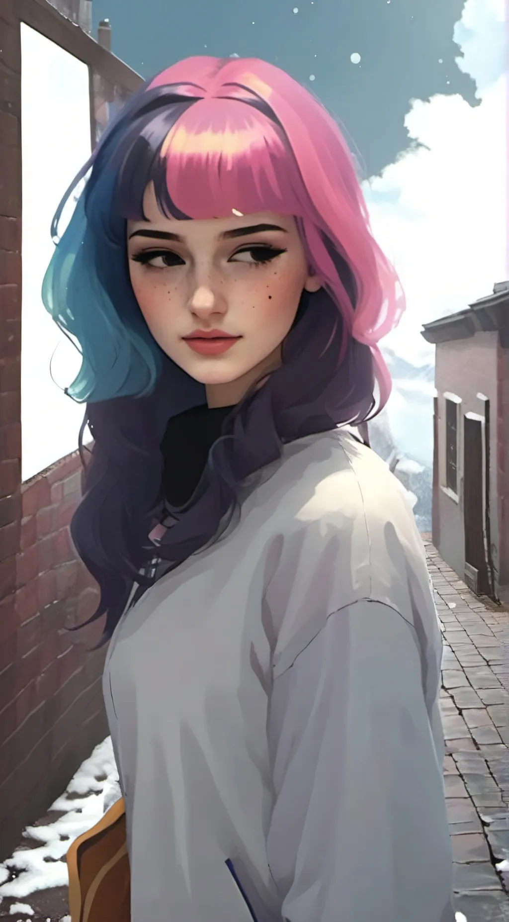 ai character: Aurora background