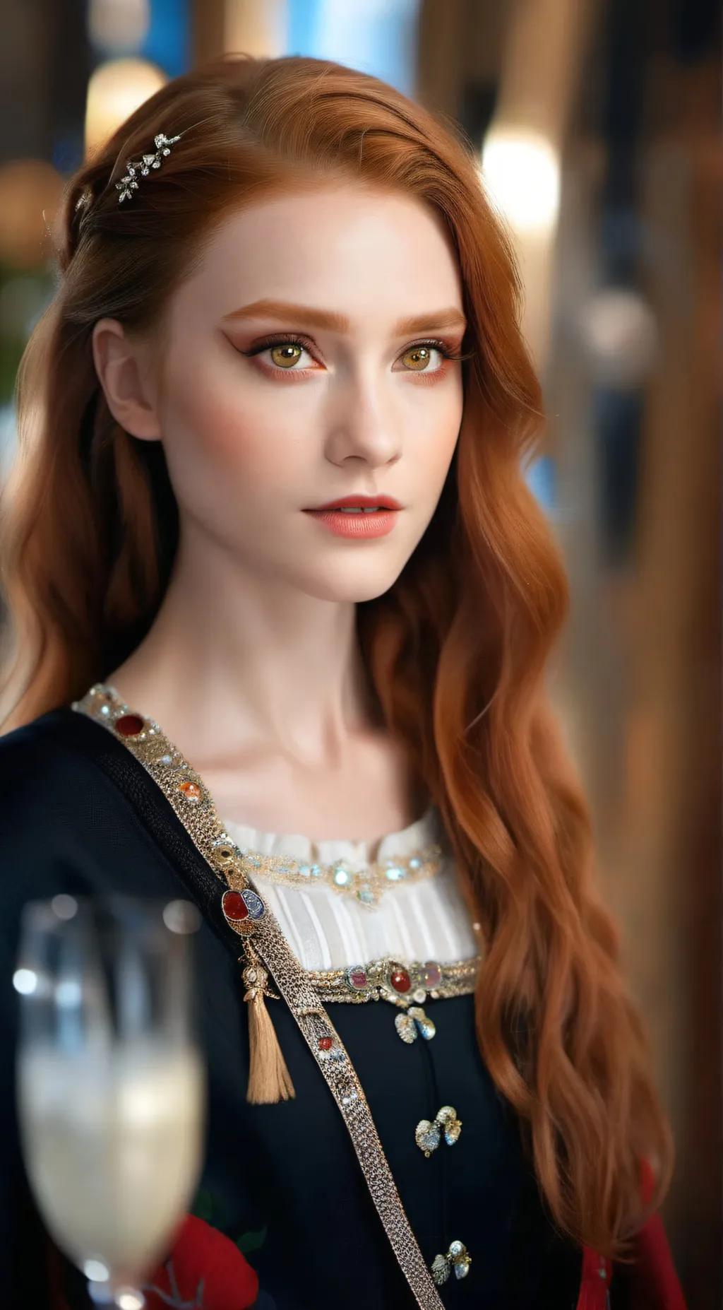 ai character: לאה background