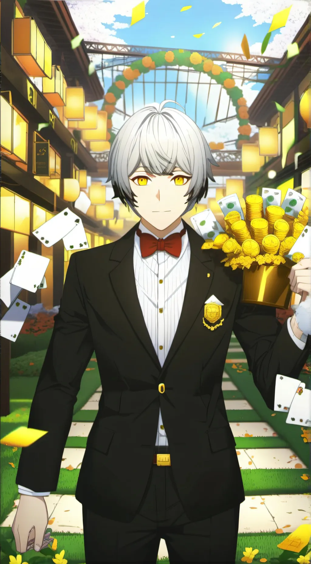 ai character: ROBUX SCAMMER background