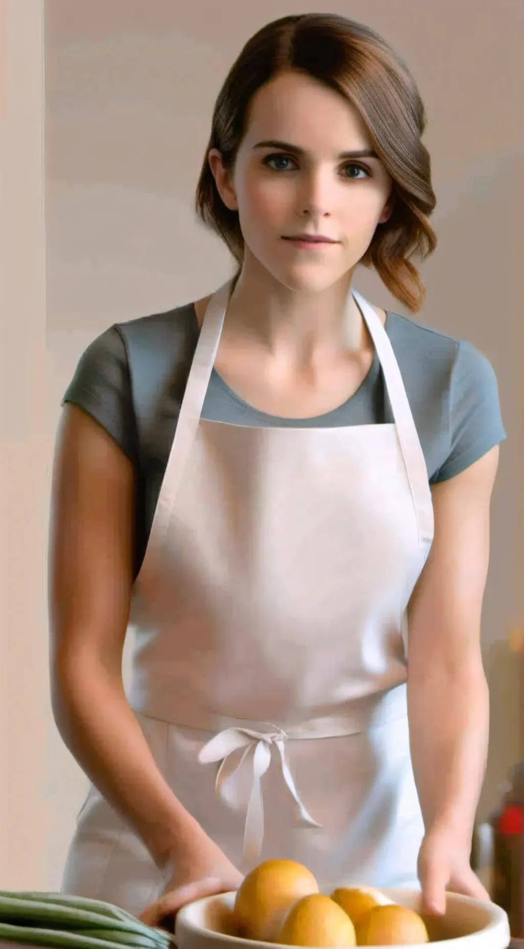 ai character: Emma Watson  background