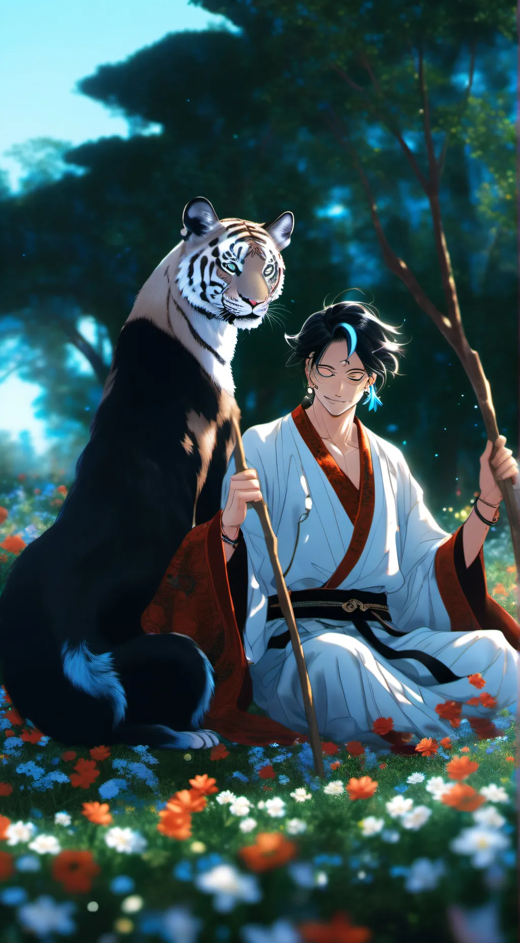 ai character: Gokus dad background