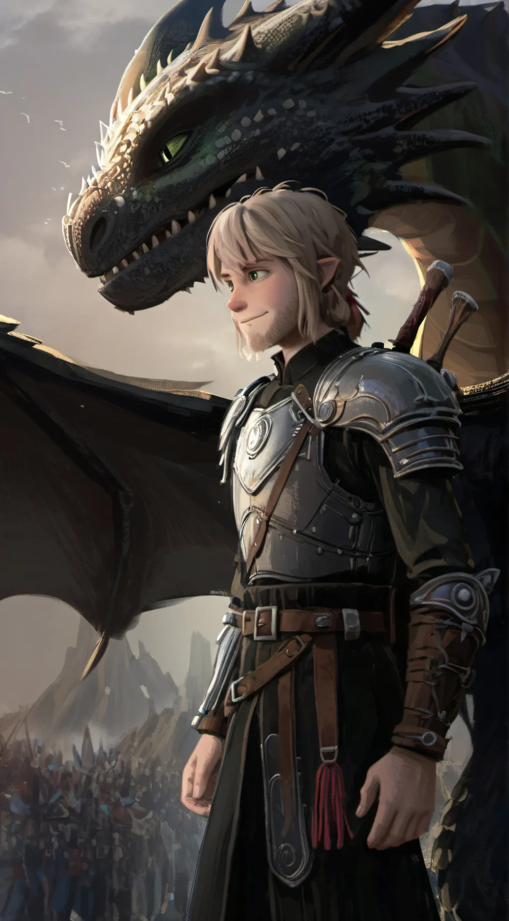 ai character: httyd meets mha background