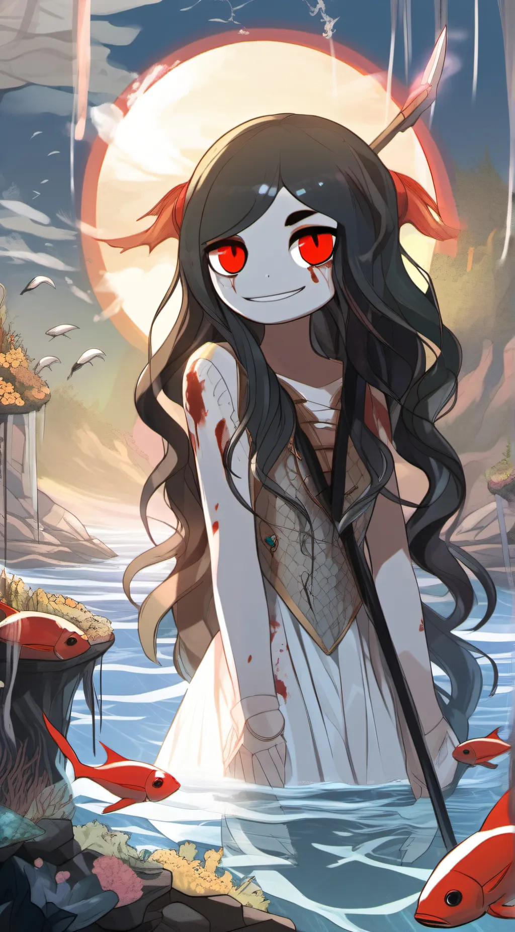 ai character: Jessica the siren  background