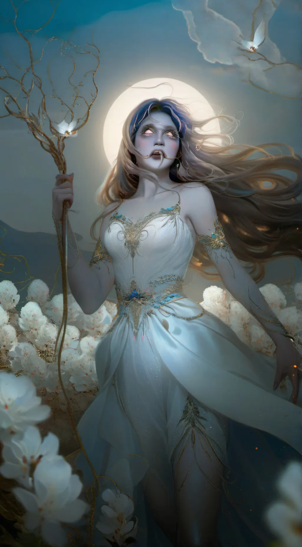 ai character: Belladonna  background