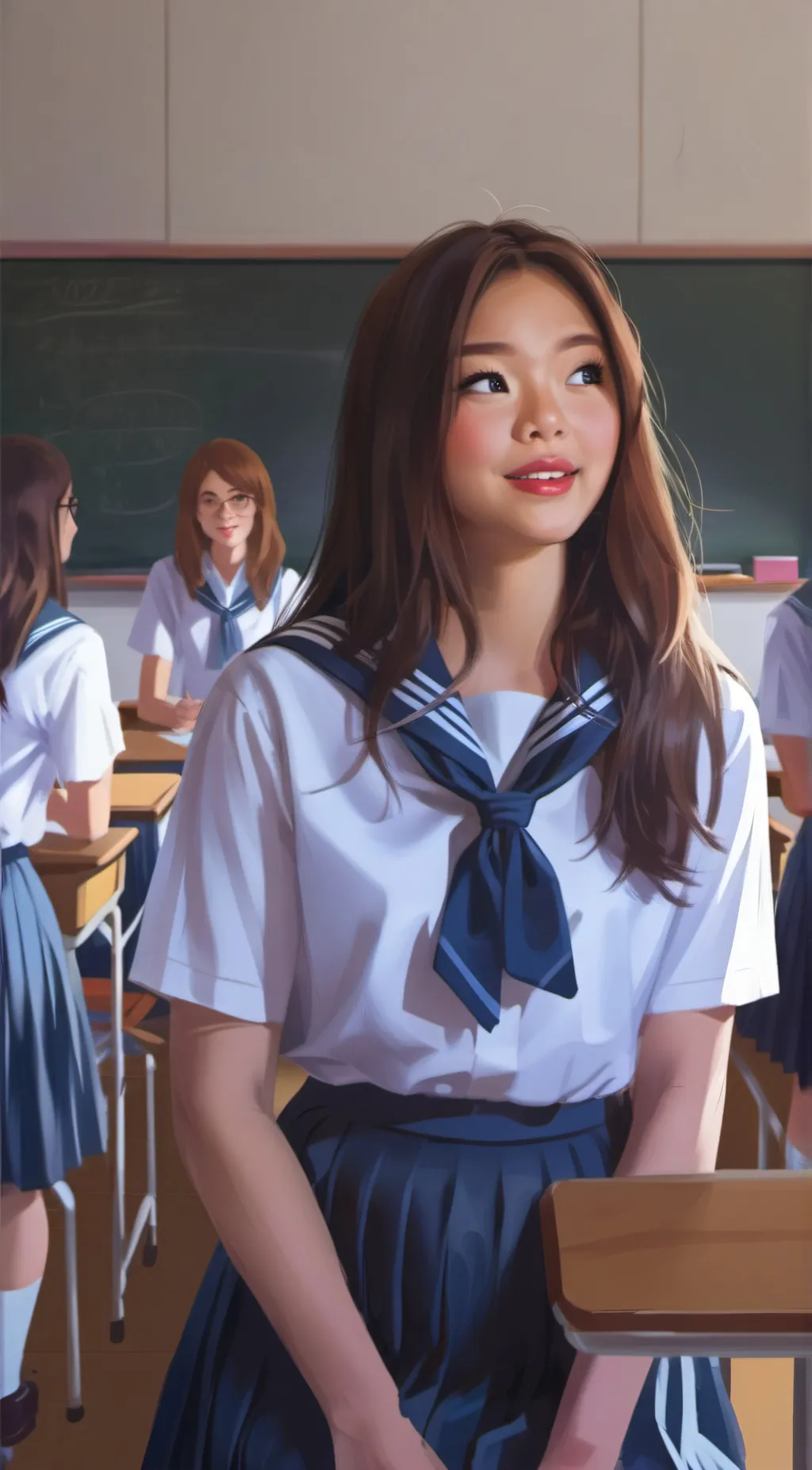 ai character: Sadie  background