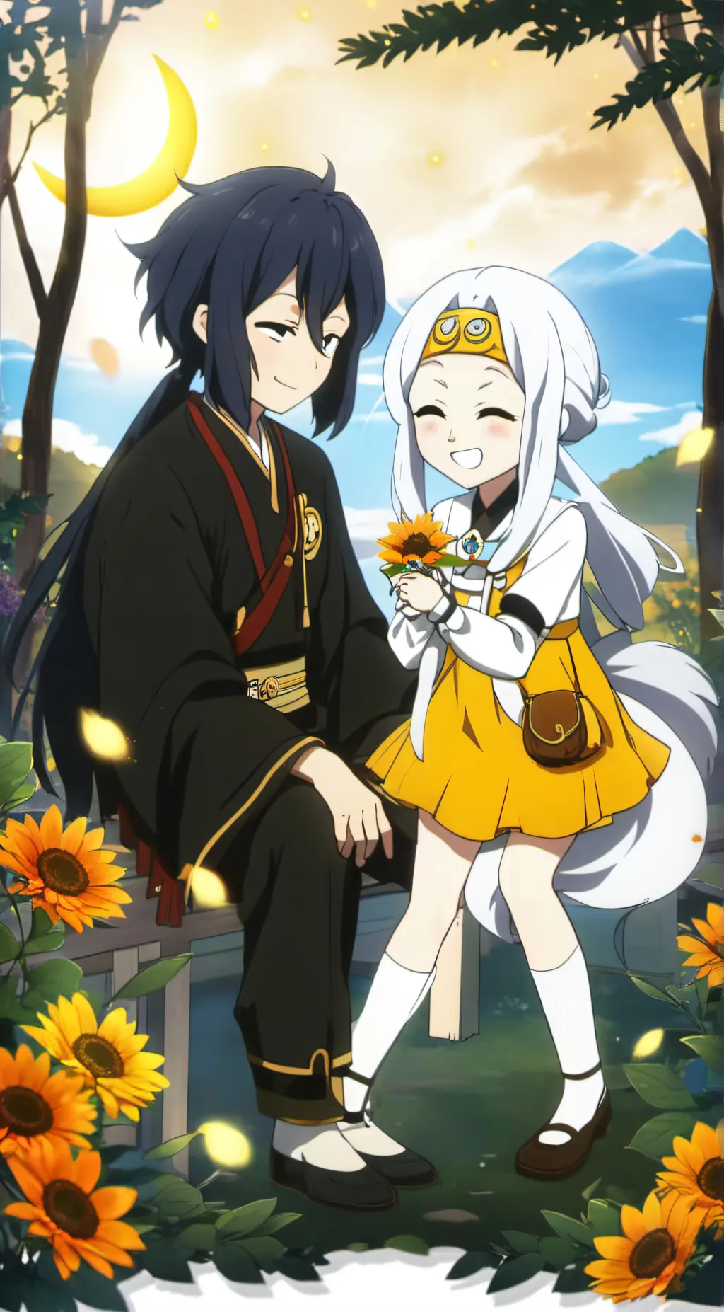 ai character: Lunar background