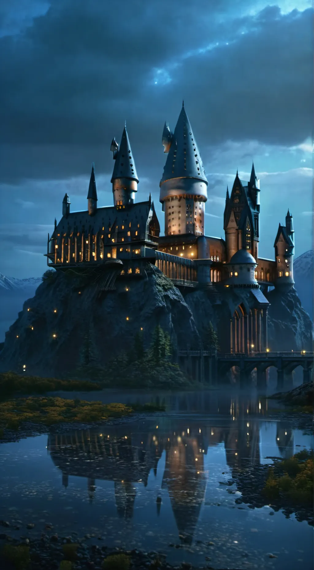 ai character: Hogwarts background