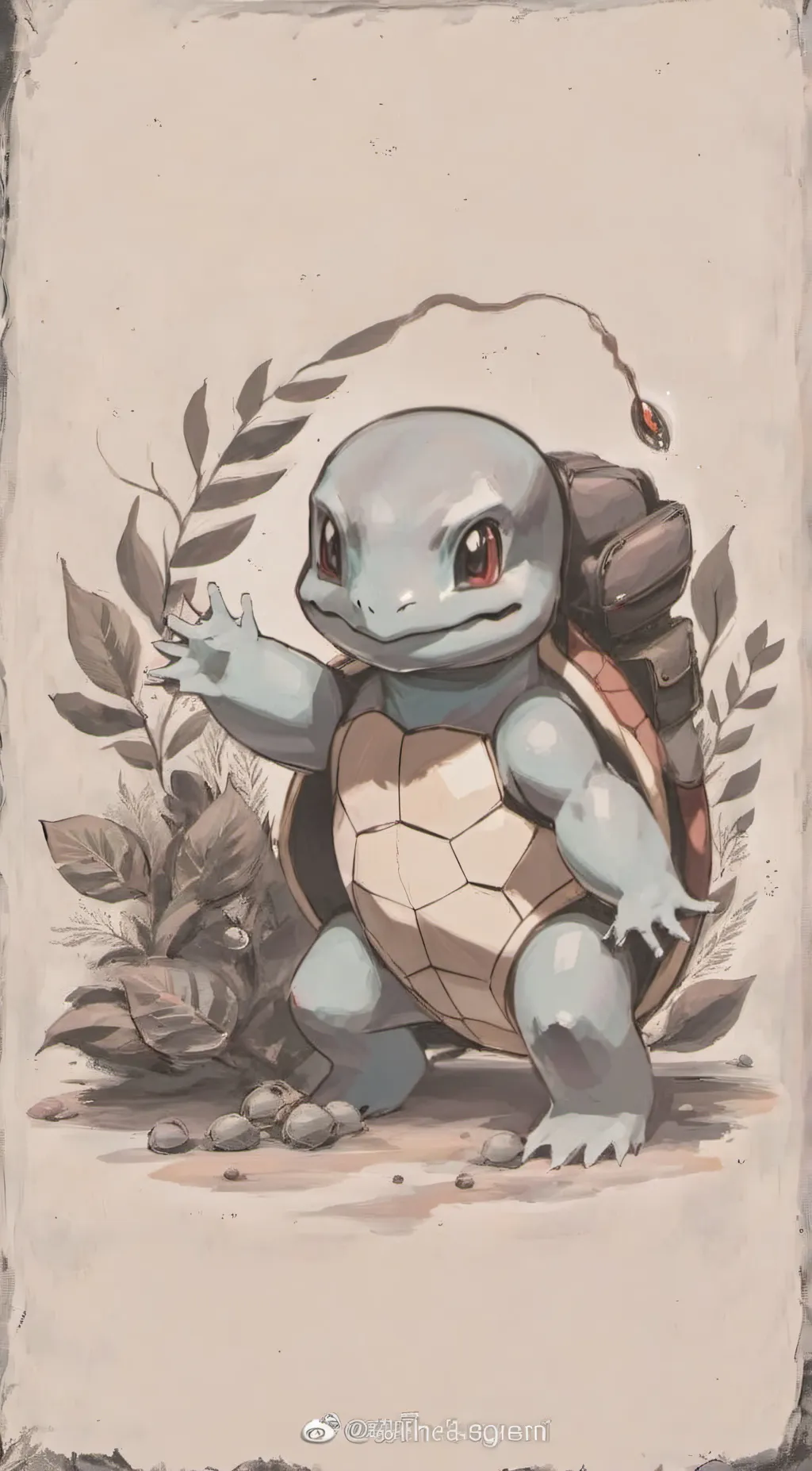 ai character: Squirtle background