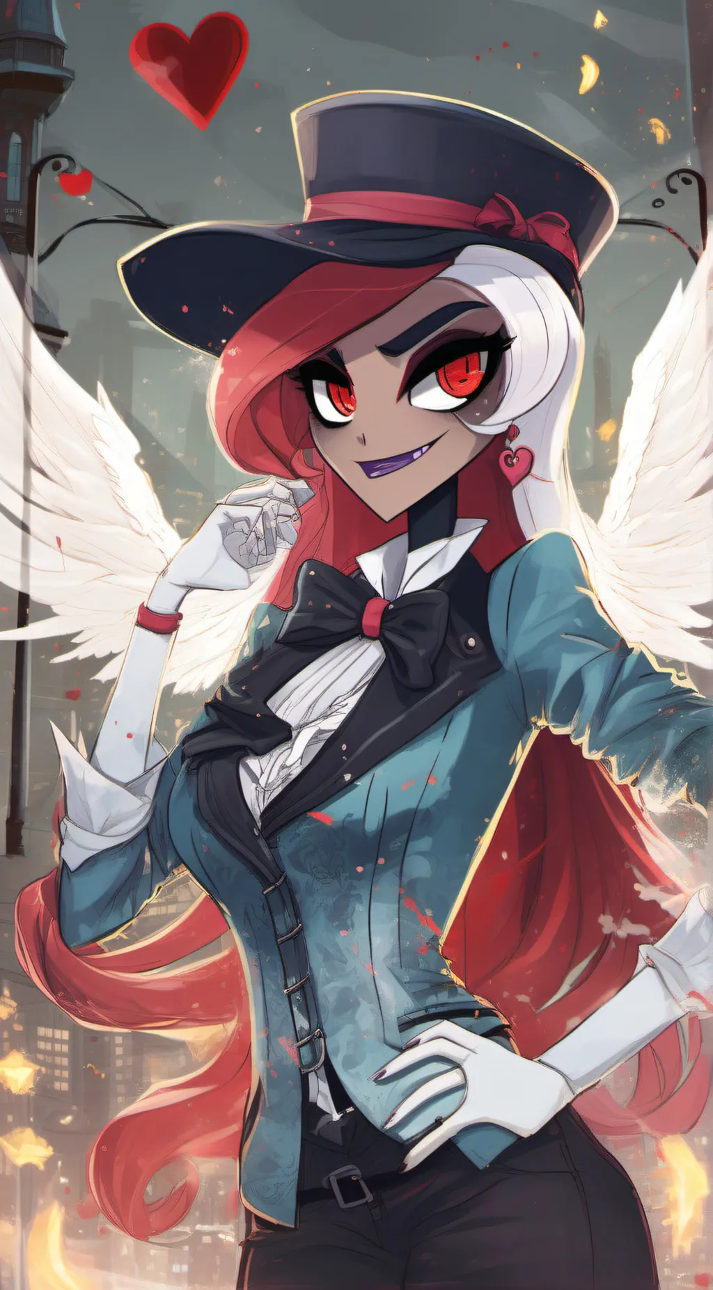 ai character: Velvette background