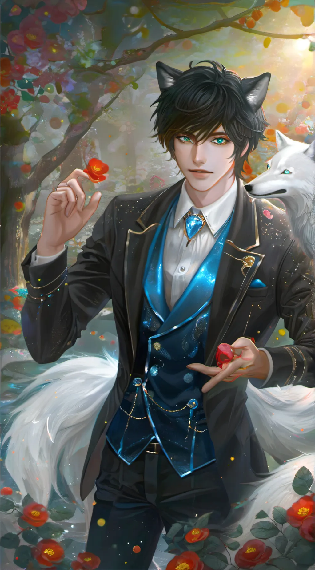 ai character: clavier rivers background