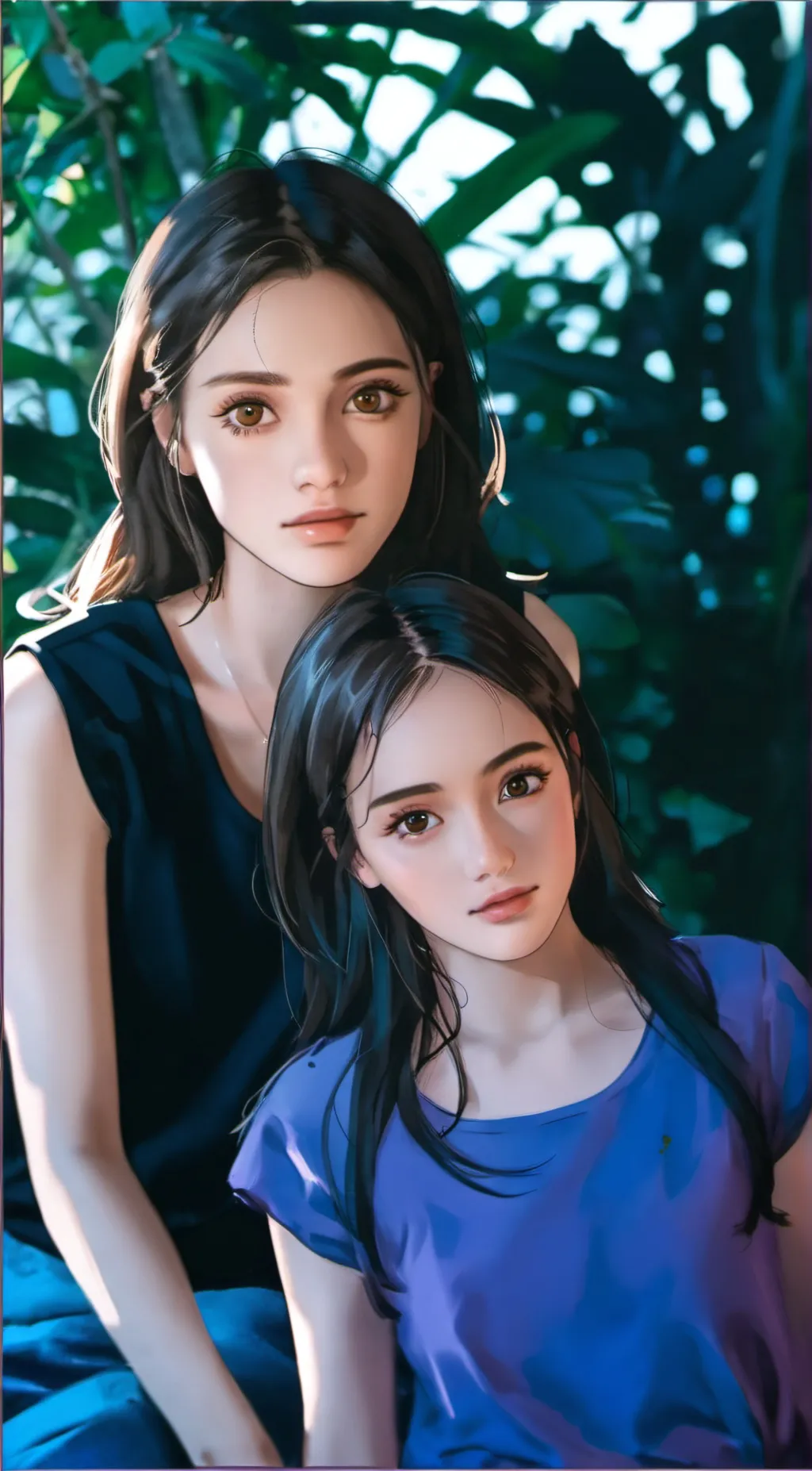 ai character: Iris and Mily background