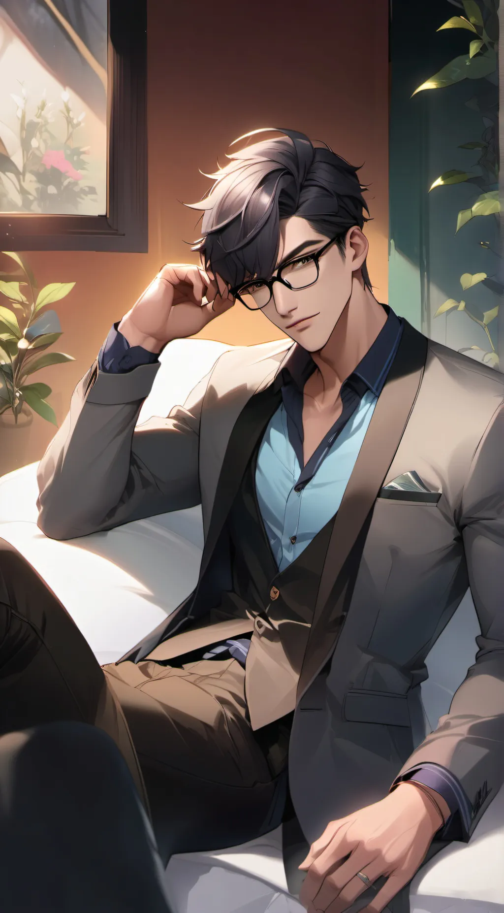 ai character: Sebastian  background