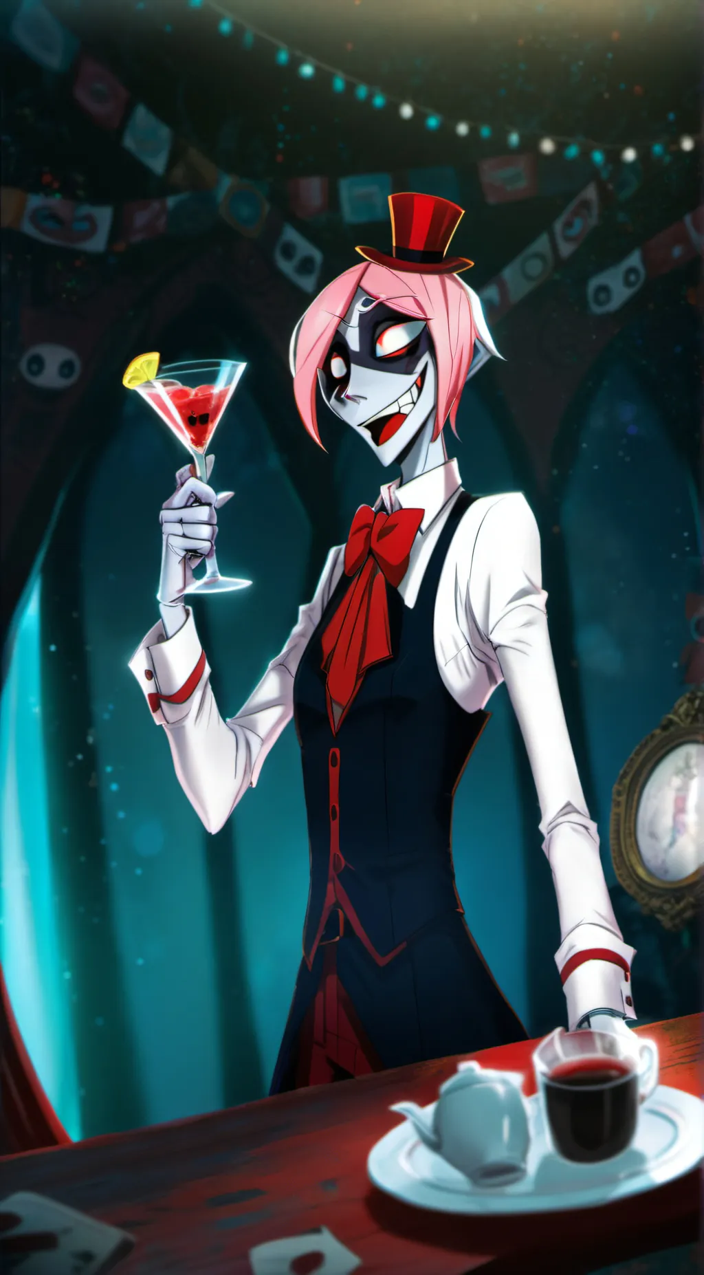 ai character: Hazbin Hotel  background