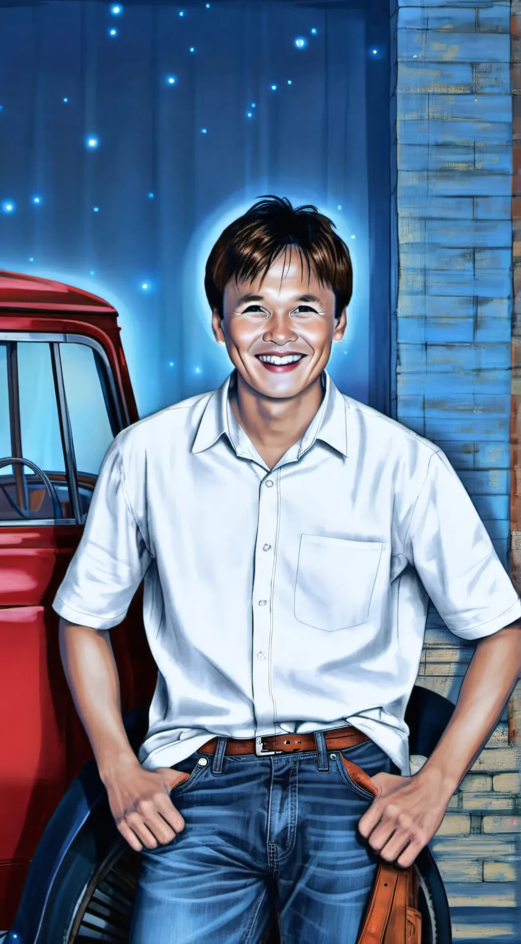 Talkie AI - Chat with red ford white 