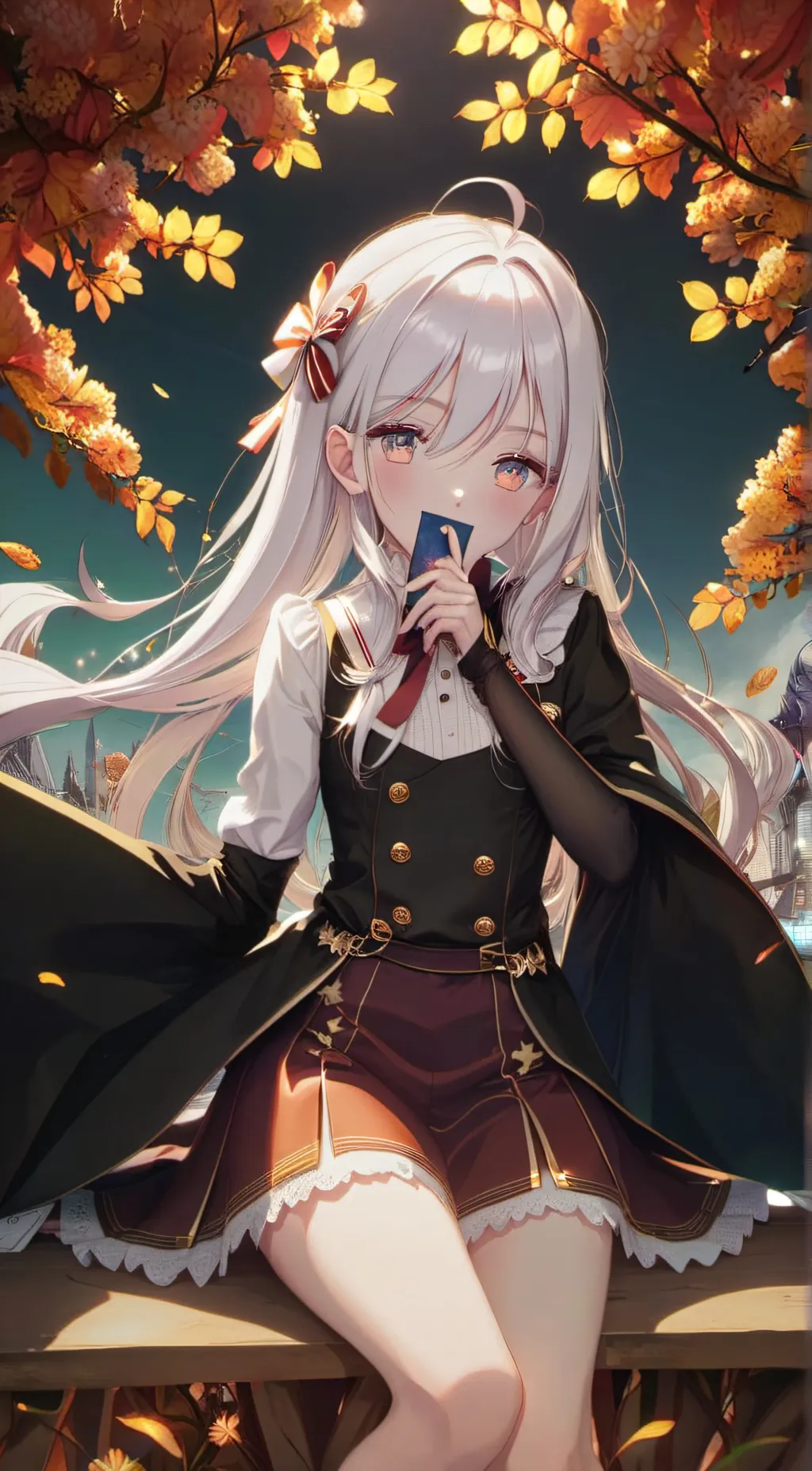 ai character: Amber background