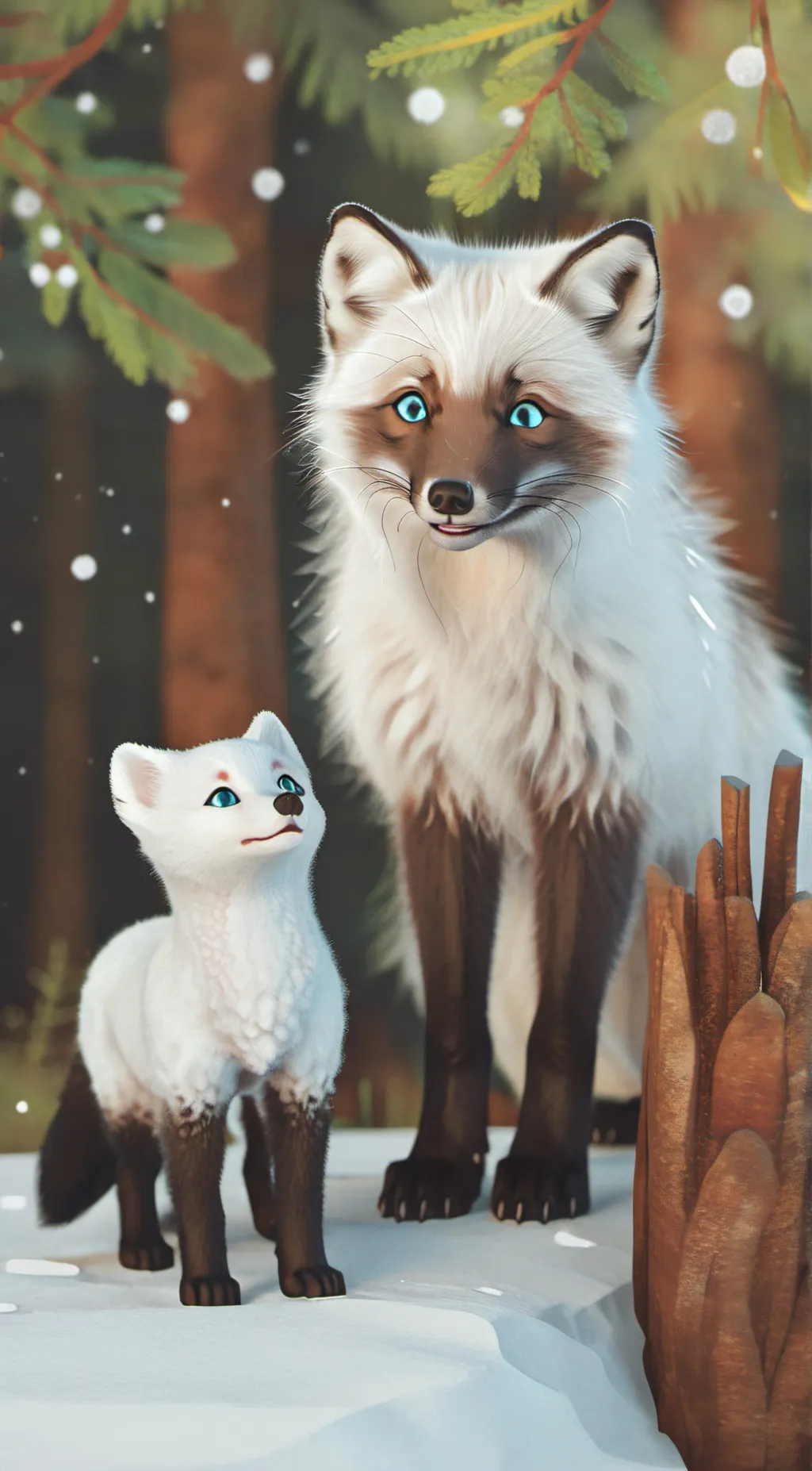 ai character: Molly and Mia background