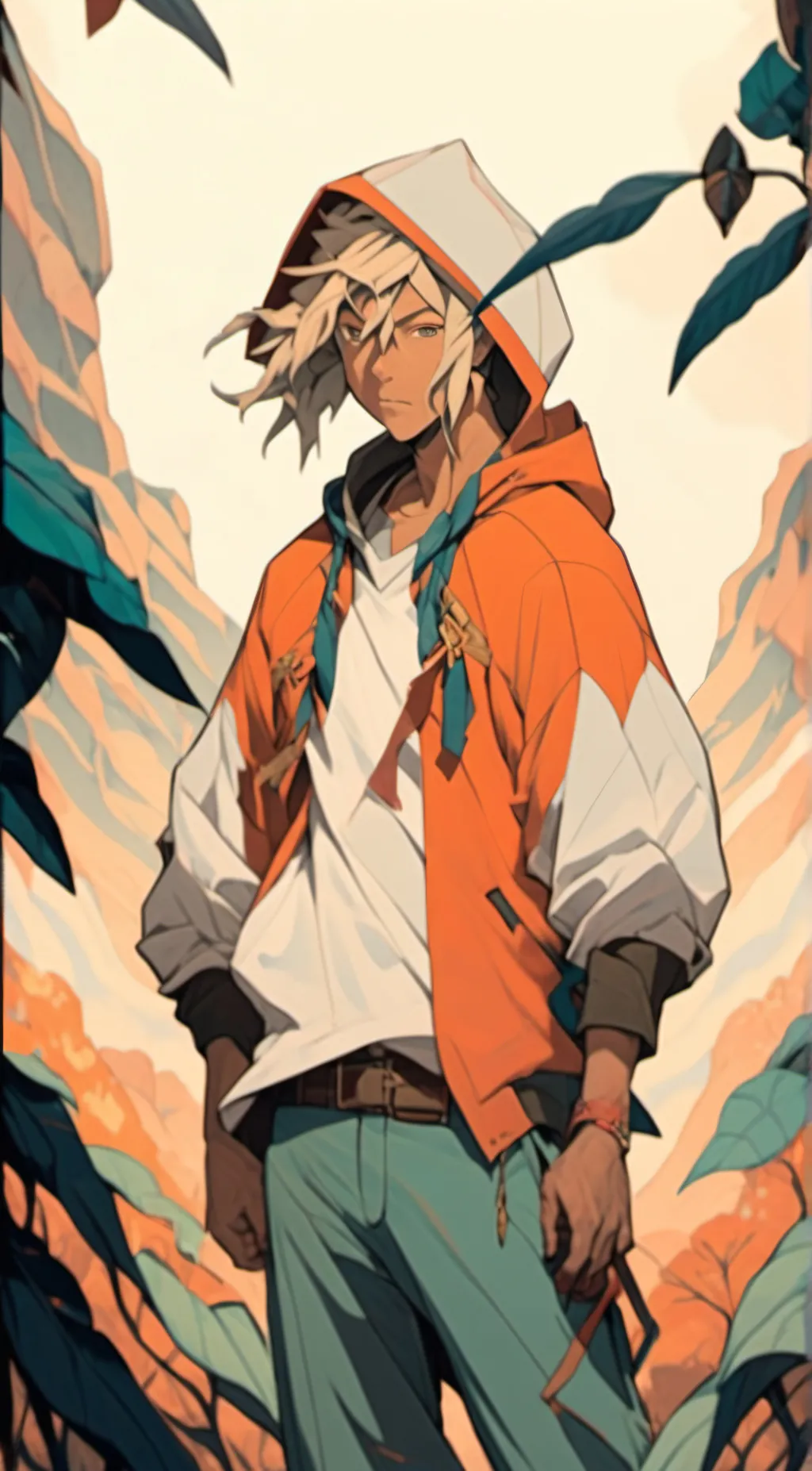 ai character: Denki  background