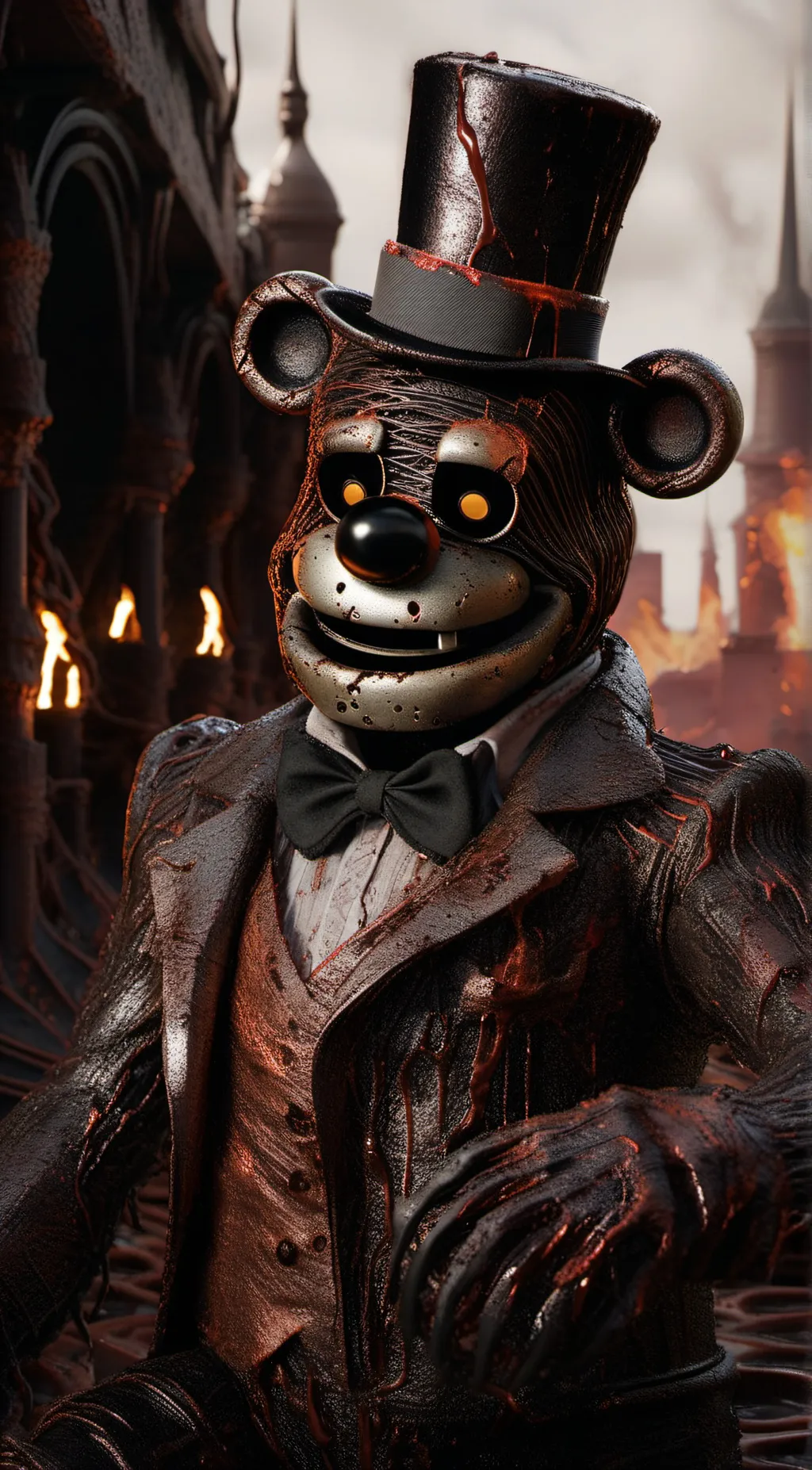 ai character: Molten Freddy  background