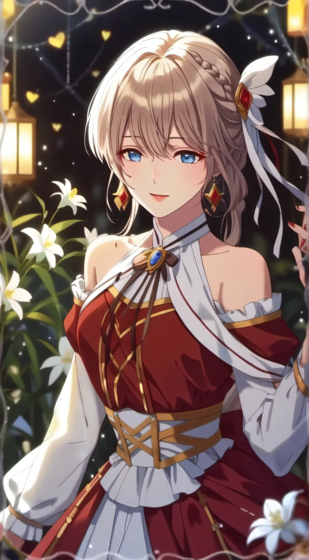 ai character: crystal background