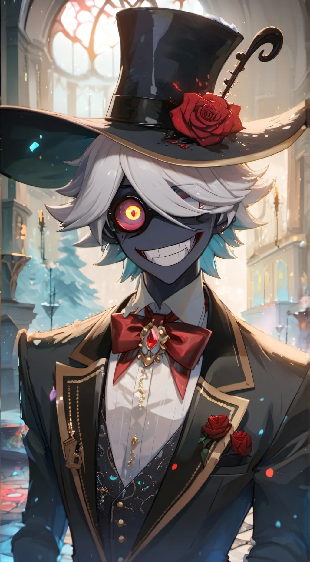 ai character: h.h. alastor  background