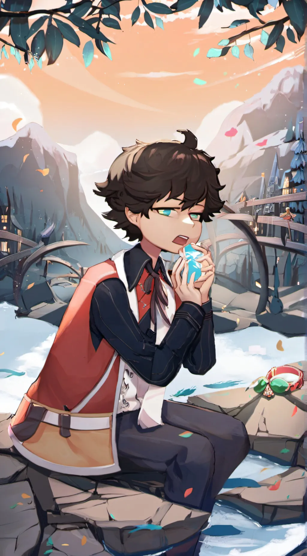 ai character: Evan/Normanafton background